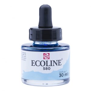 Течен акварел Пастелно син 580 Ecoline Talens 30мл