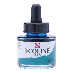 Течен акварел Синьо зелен Ecoline Talens 30мл