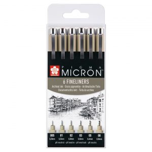 SAKURA PIGMA MICRON 6 ТЪНКОПИСЦИ BLACK