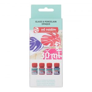 Комплект боя за порцелан и стъкло Art creation Pink Silver