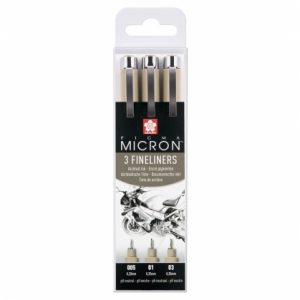 SAKURA PIGMA MICRON 3  ТЪНКОПИСЦИ BLACK